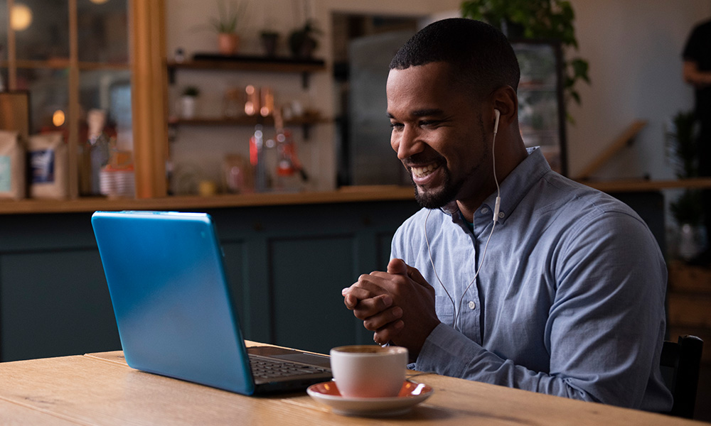 Happy family with financial security